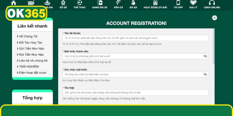 Đăng Ký OK365 Nhanh Gọn Và Chính Xác Cho Người Mới Từng bước thao tác đăng ký OK365 gọn lẹ