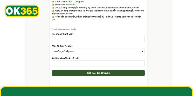 Xử lý lúc không thể truy cập vào acc game OK365